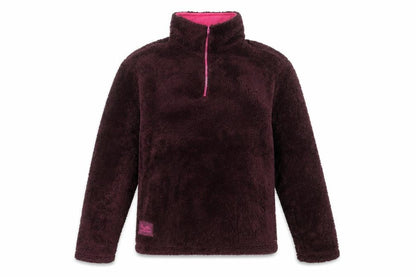 Regatta Girls Brown Fleece Pullover Sweatshirt 16 Years 1/4 Zip Outdoor Top