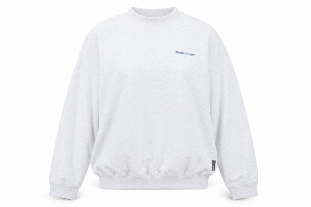 Womens UK Size M Reebok Grey Pullover Sweatshirt