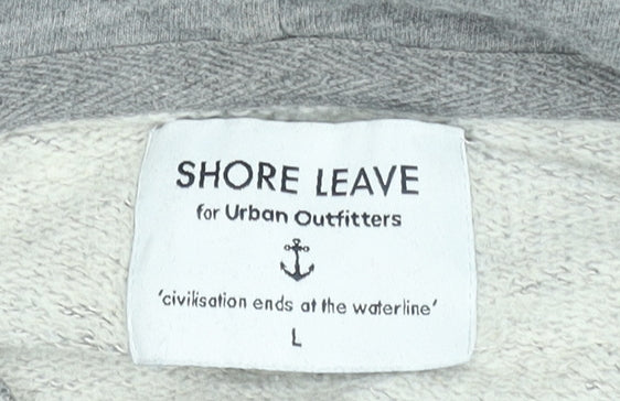 Womens UK Size L Shore Leave Grey Pullover Hoodie