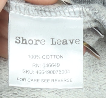 Womens UK Size L Shore Leave Grey Pullover Hoodie