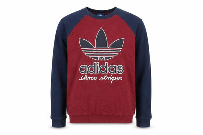 Adidas Boys Multicoloured 11-12 Years Pullover Sweatshirt Crew Neck Logo