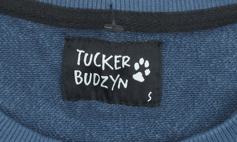 Womens UK Size S Tucker Budzyn Blue Pullover Sweatshirt