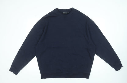 Mens UK Size L ASOS DESIGN Blue Pullover Sweatshirt