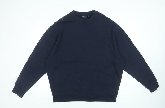 Mens UK Size L ASOS DESIGN Blue Pullover Sweatshirt