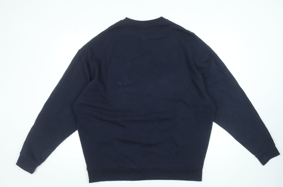 Mens UK Size L ASOS DESIGN Blue Pullover Sweatshirt