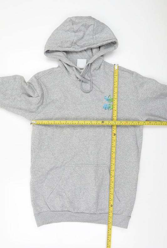 Mens UK Size S adidas Grey Pullover Hoodie