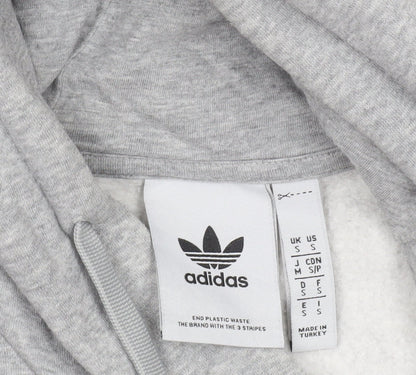 Mens UK Size S adidas Grey Pullover Hoodie