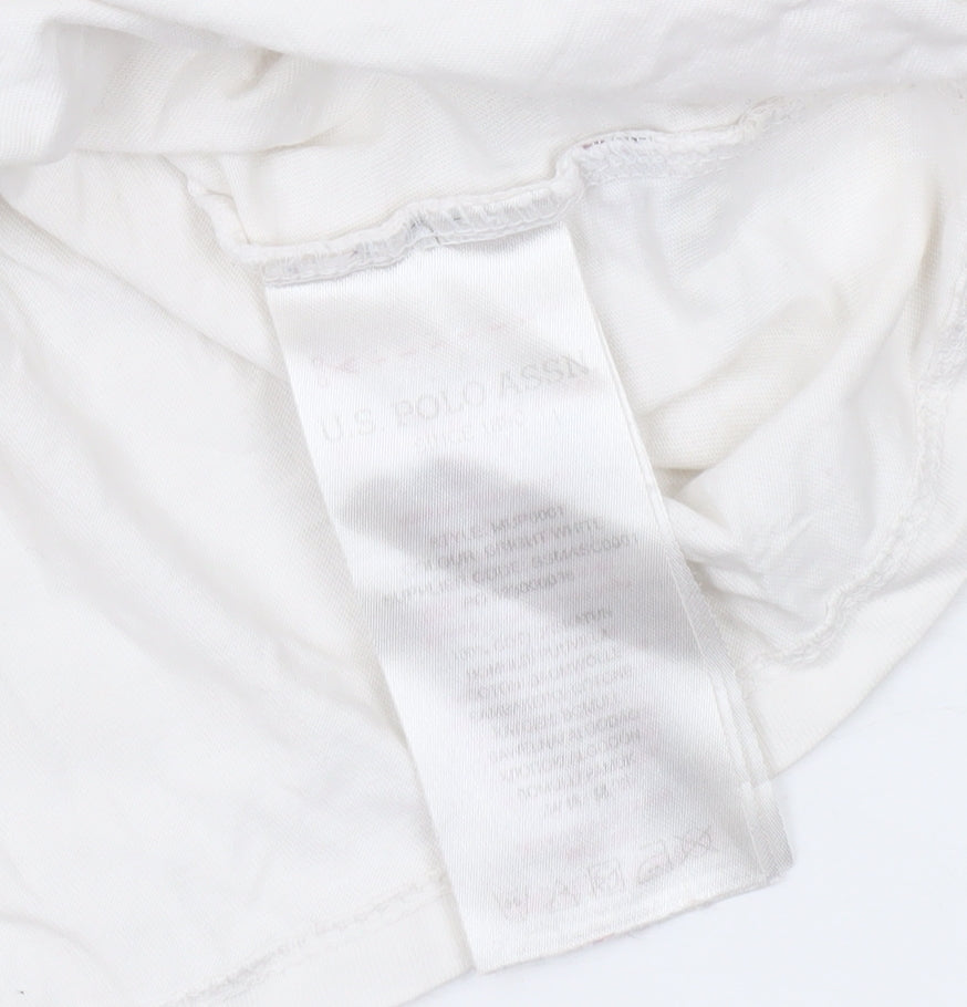 Mens UK Size M U.S. Polo Assn. White  T-Shirt