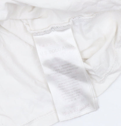 Mens UK Size M U.S. Polo Assn. White  T-Shirt