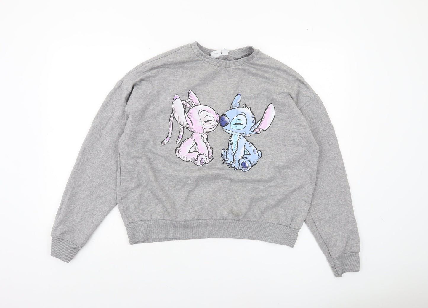 Womens UK Size 12/14 Disney Grey Pullover Sweatshirt