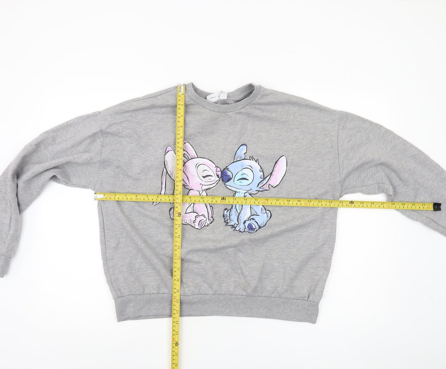 Womens UK Size 12/14 Disney Grey Pullover Sweatshirt