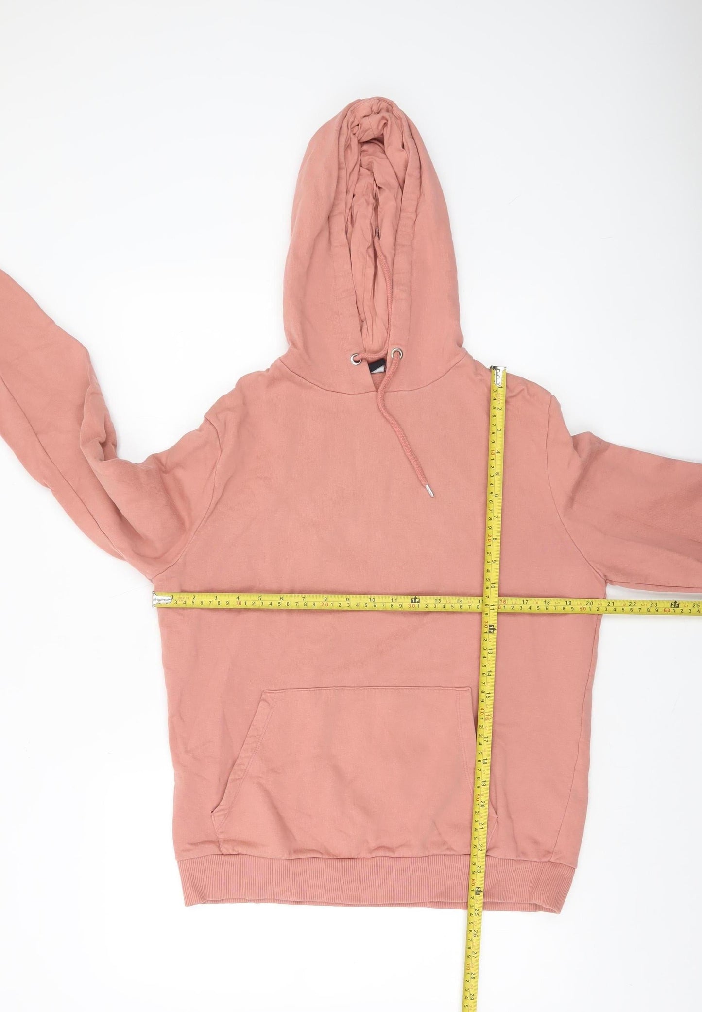 Mens UK Size M ASOS DESIGN Pink Pullover Hoodie