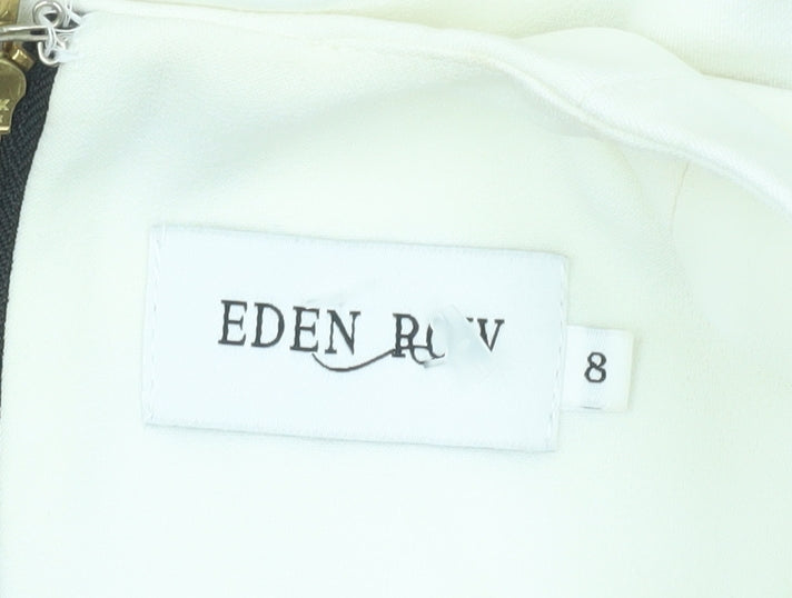 Womens UK Size 8 Eden Row Fit & Flare Dress
