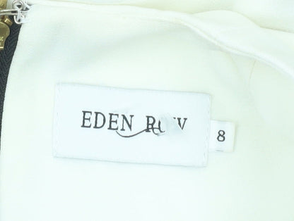 Womens UK Size 8 Eden Row Fit & Flare Dress