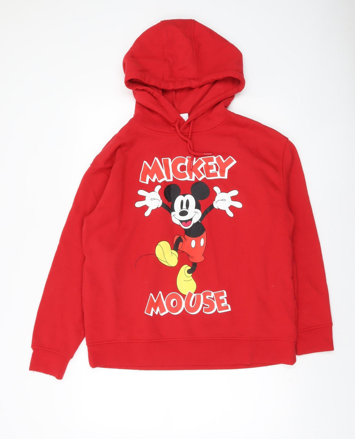 Mens UK Size M Disney Red Pullover Hoodie