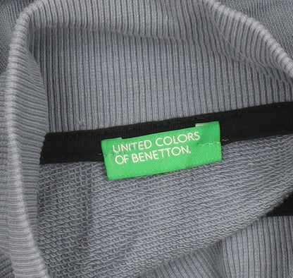Boys UK Size 13-14 Years United Colors of Benetton Blue Track Jacket