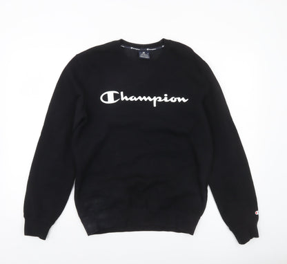 Mens UK Size S Champion Black Pullover Sweatshirt