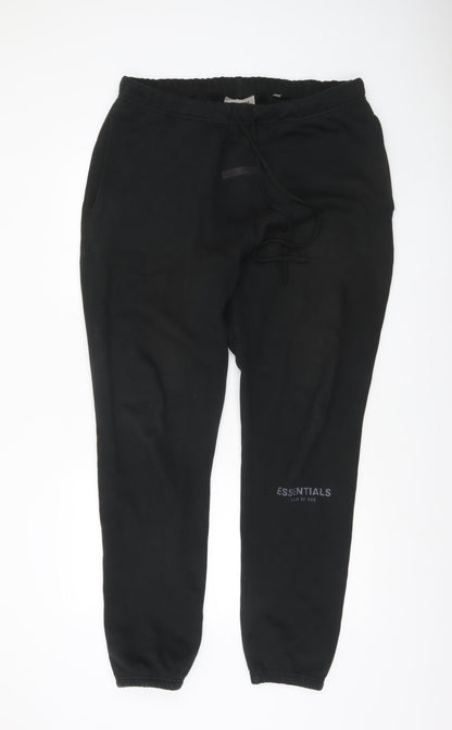 Essentials Fear of God Men's Black Joggers XL Relaxed Fit Streetwear