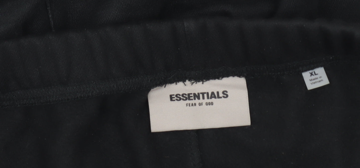 Essentials Fear of God Men's Black Joggers XL Relaxed Fit Streetwear