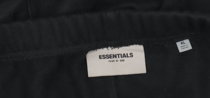 Essentials Fear of God Men's Black Joggers XL Relaxed Fit Streetwear