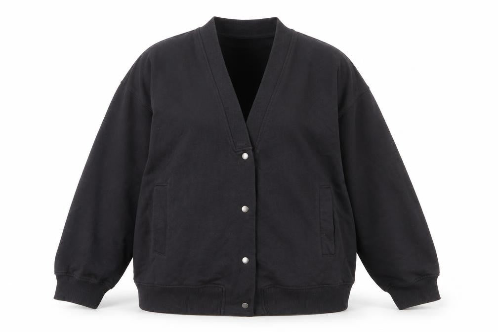 Womens UK Size 12 Zara Black Varsity Jacket