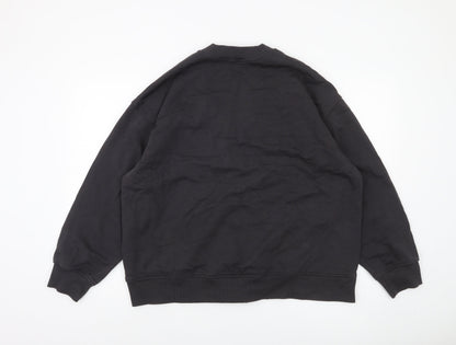 Womens UK Size 12 Zara Black Varsity Jacket