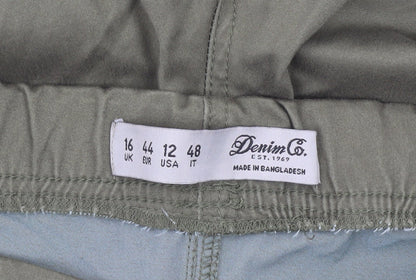 Denim Co. Womens Green Size 16 Stretch Jegging Trousers