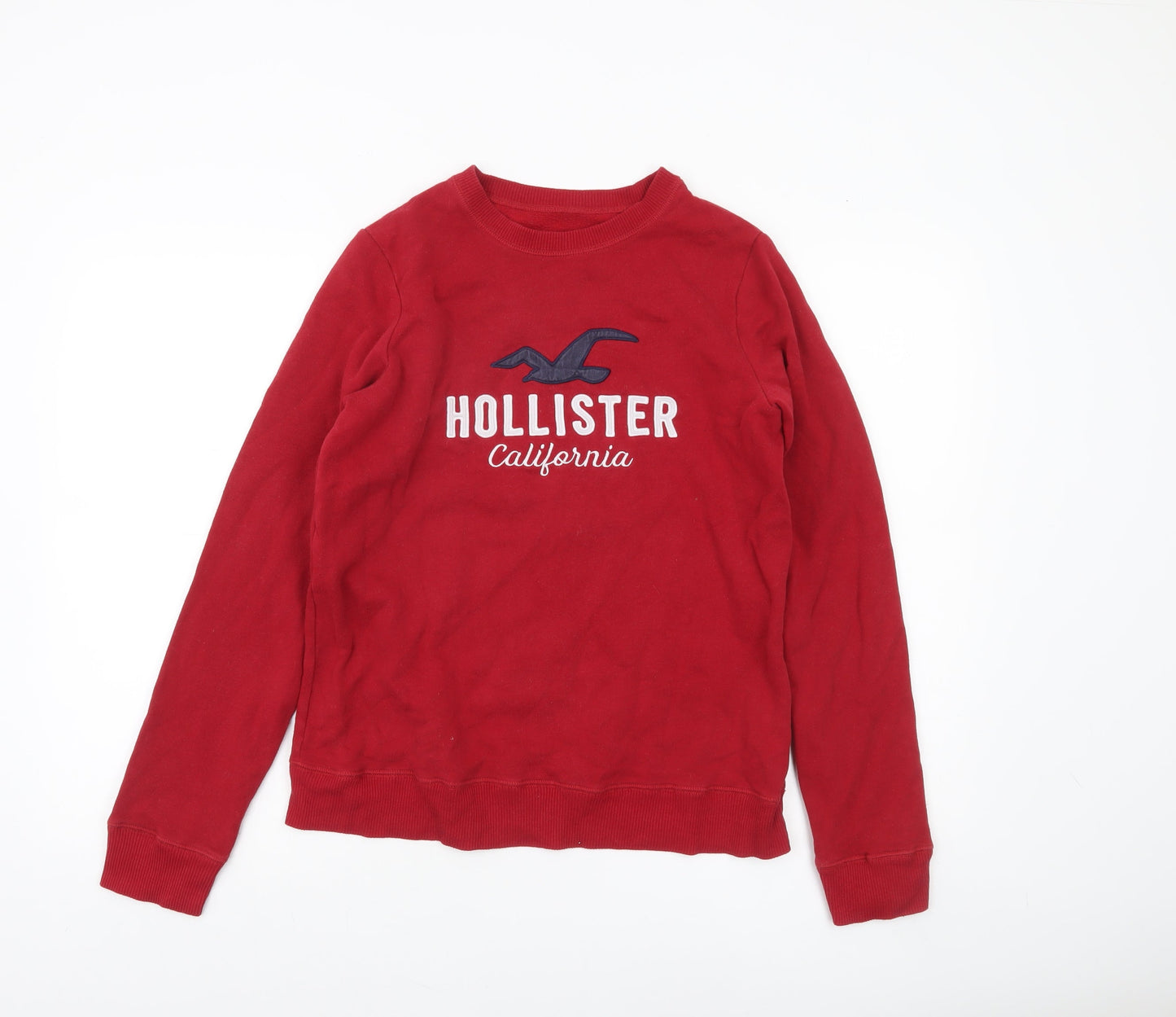 Womens UK Size S Hollister Red Pullover Sweatshirt