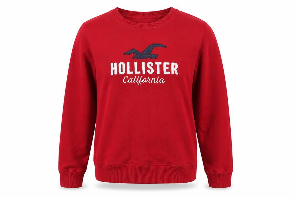 Womens UK Size S Hollister Red Pullover Sweatshirt