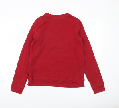 Womens UK Size S Hollister Red Pullover Sweatshirt