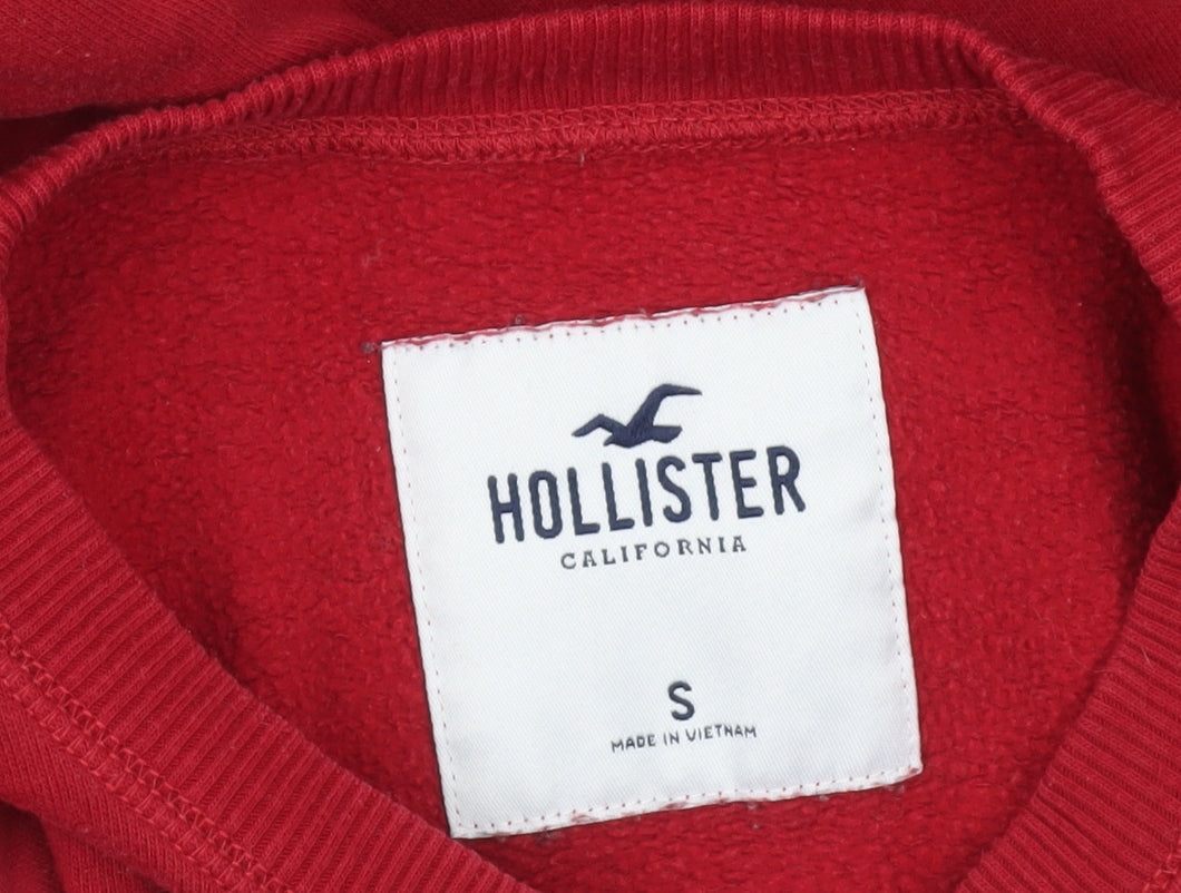 Womens UK Size S Hollister Red Pullover Sweatshirt