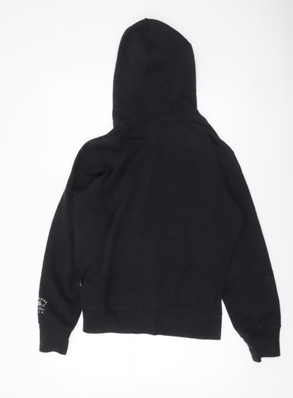 Mens UK Size S Uniqlo Black Pullover Hoodie