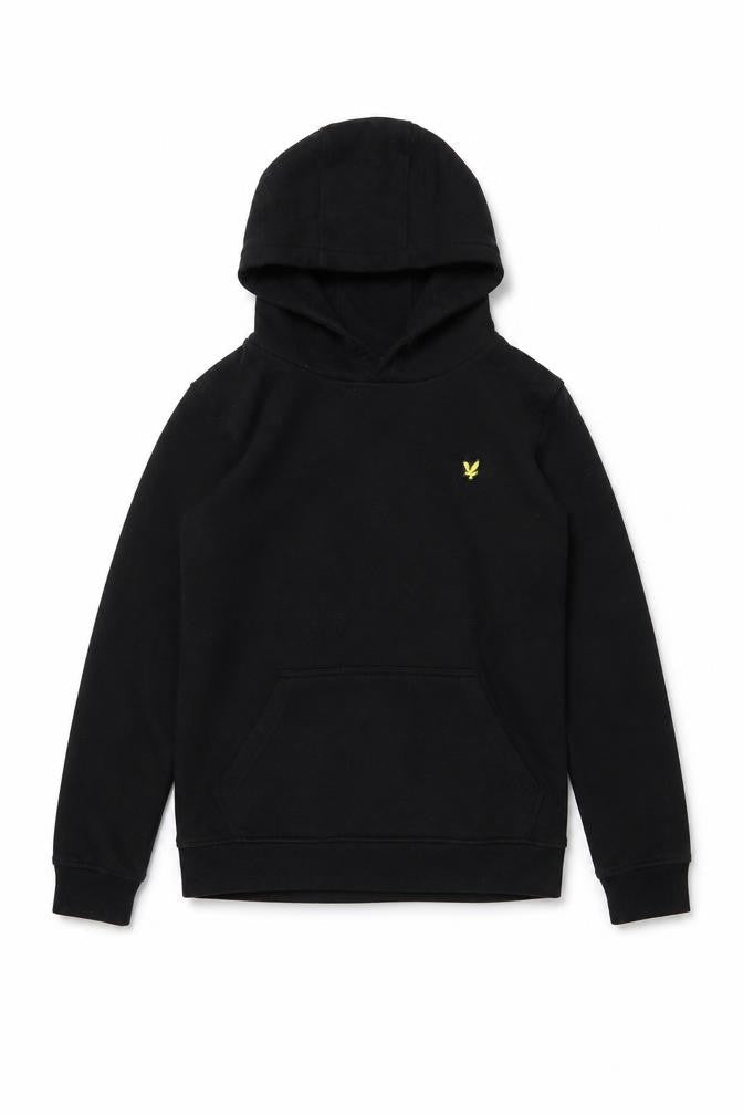 Boys UK Size 10-11 Years Lyle & Scott Black Pullover Hoodie