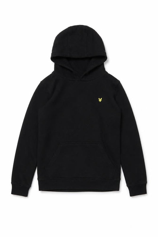 Boys UK Size 10-11 Years Lyle & Scott Black Pullover Hoodie