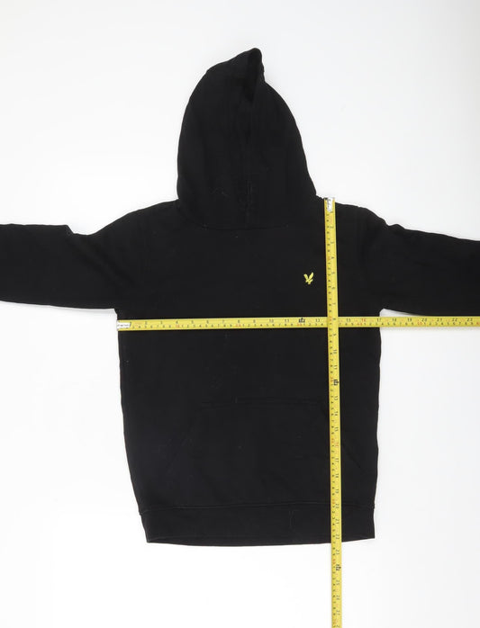 Boys UK Size 10-11 Years Lyle & Scott Black Pullover Hoodie