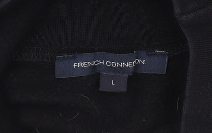 Womens UK Size L French Connection Black Pullover Sweatshirt