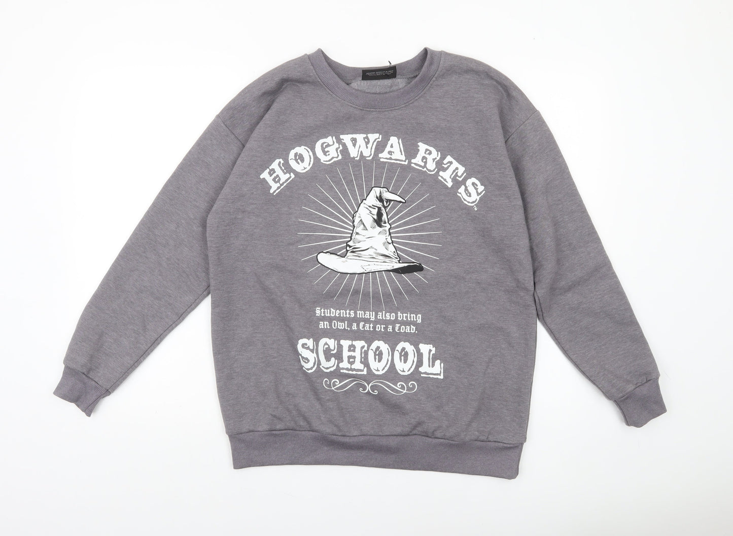 George Women’s Grey Hogwarts School Harry Potter Sweatshirt Size M 12-14