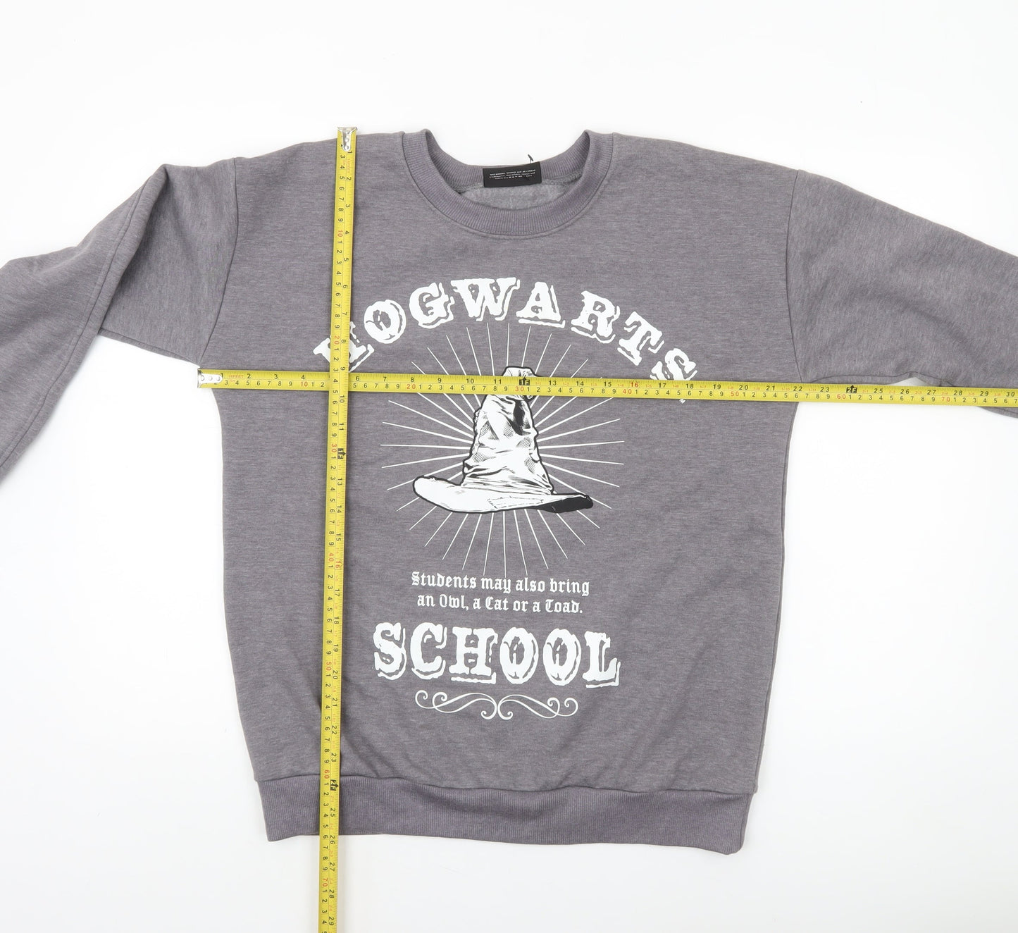 George Women’s Grey Hogwarts School Harry Potter Sweatshirt Size M 12-14