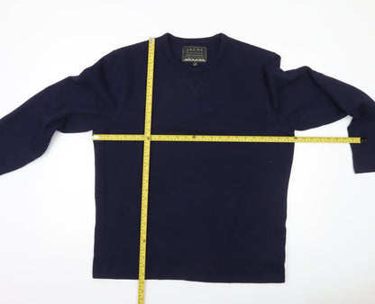 Mens UK Size L JACHS New York Blue Pullover Sweatshirt