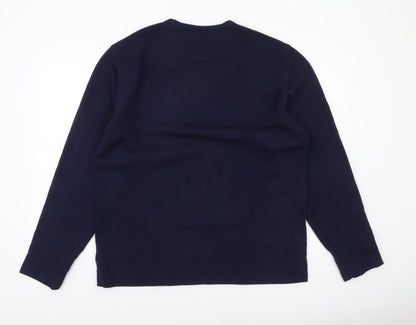Mens UK Size L JACHS New York Blue Pullover Sweatshirt