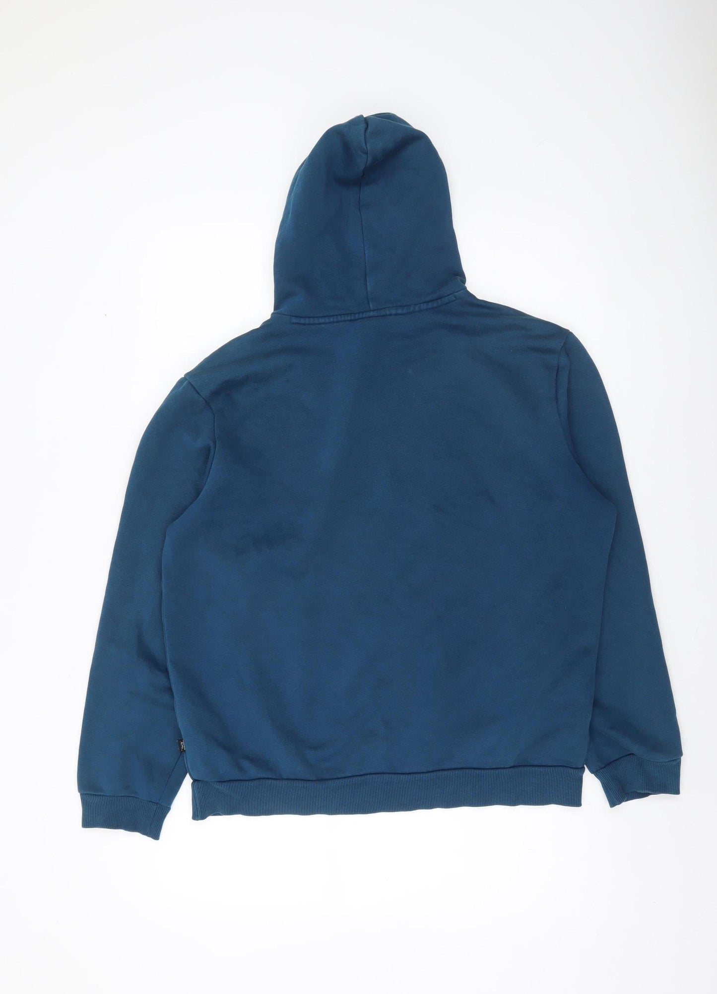 Mens UK Size M PUMA Blue Pullover Hoodie