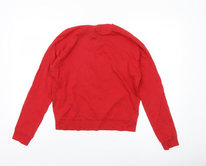 Womens UK Size S H&M Red Pullover Sweatshirt