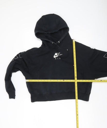 Womens UK Size M Nike Black Pullover Hoodie