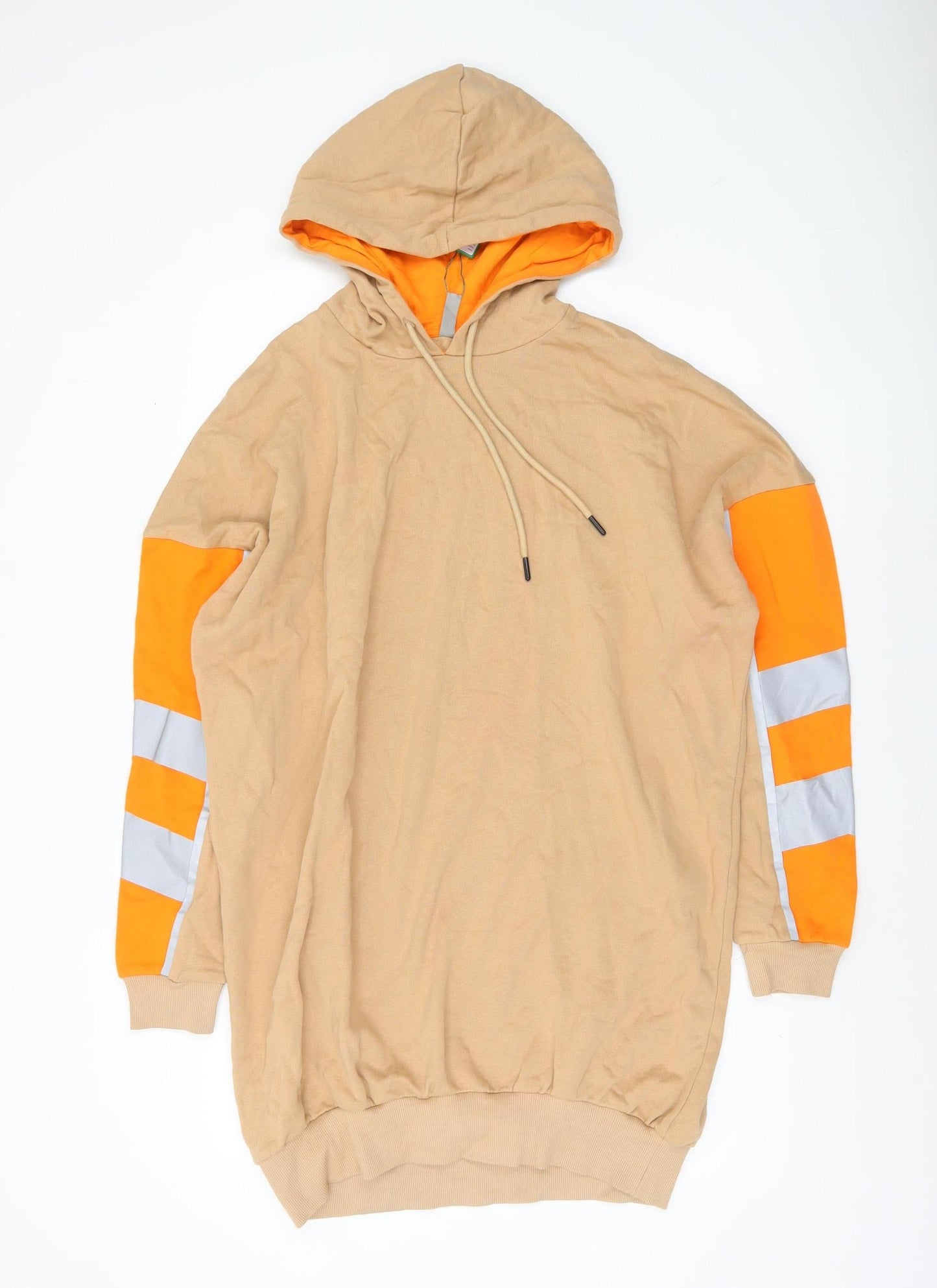 Womens UK Size 10 ASOS Beige Pullover Hoodie