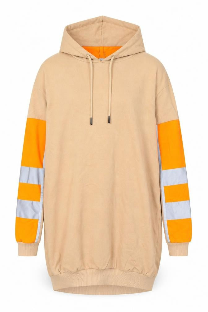 Womens UK Size 10 ASOS Beige Pullover Hoodie