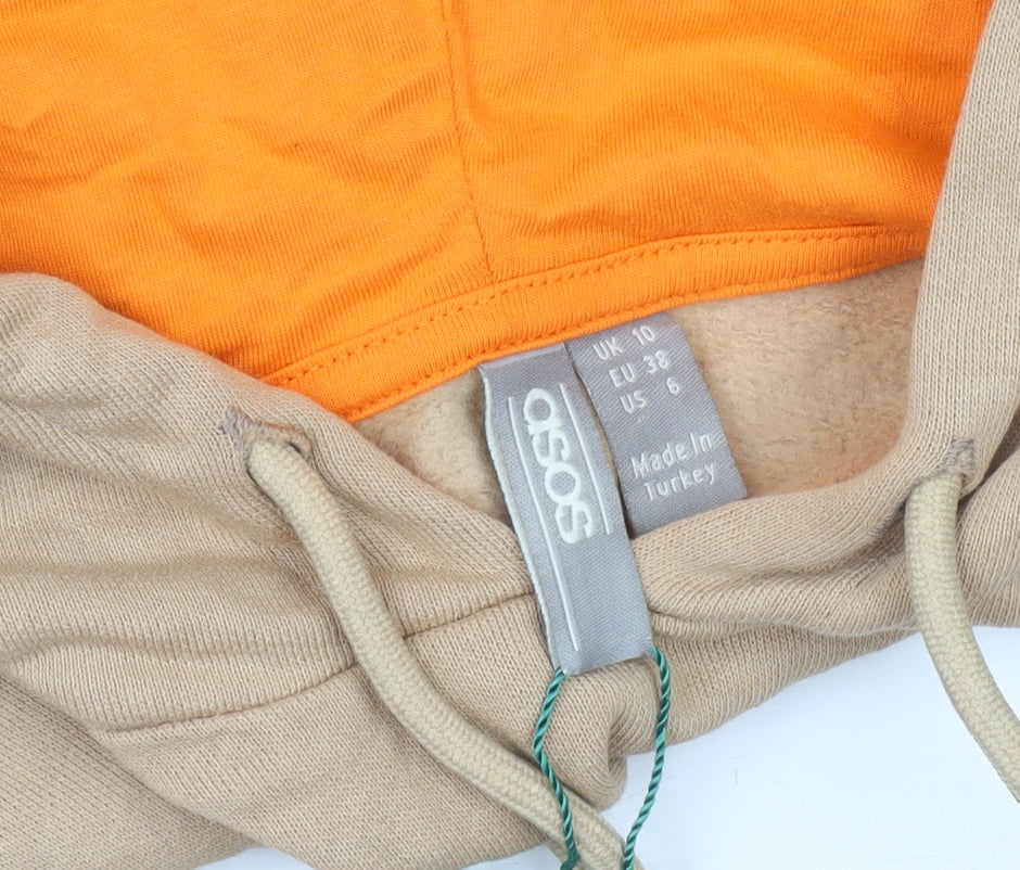 Womens UK Size 10 ASOS Beige Pullover Hoodie