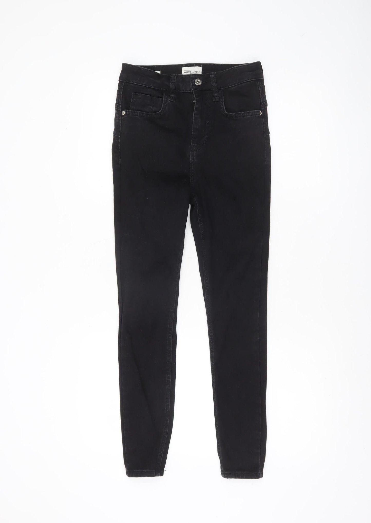 River Island Women's Black Slim Fit Denim Jeggings Size 8