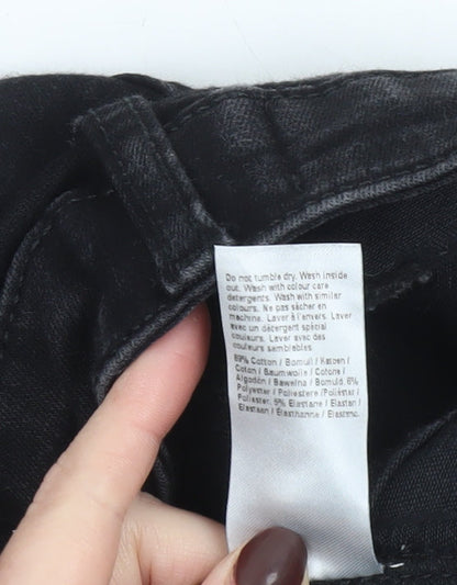 River Island Women's Black Slim Fit Denim Jeggings Size 8