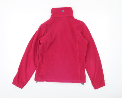 Berghaus Women Pink Fleece Full Zip Outdoor Jacket UK 10