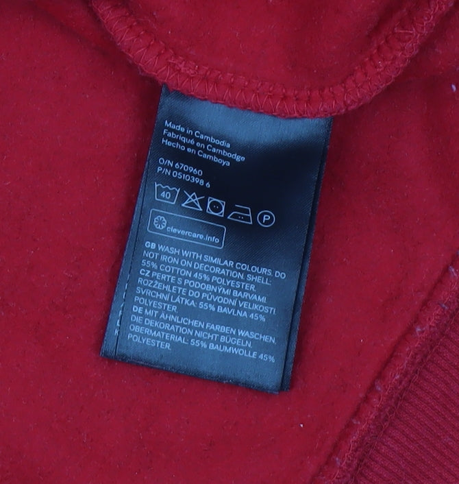 Mens UK Size XL H&M Red Pullover Hoodie